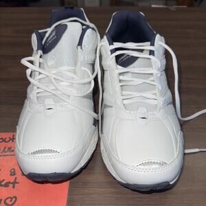 C Avia Men's shoes Avi-Verge - White/True Navy Sneakers Size 12X Wide Shoe